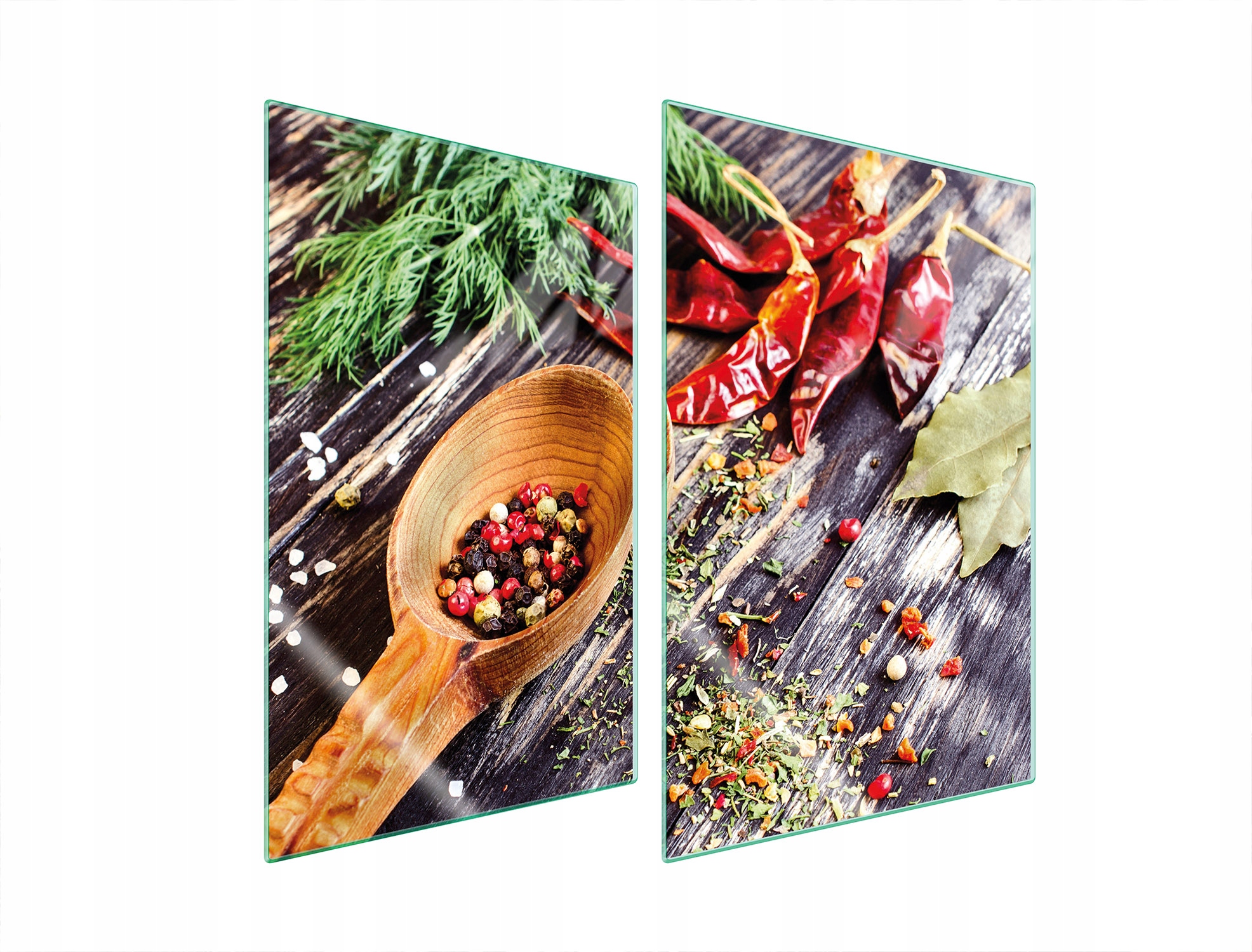 Skleněná Ochranná Deska Do Kuchyně 2x35x52 Koření Tvrzené Sklo