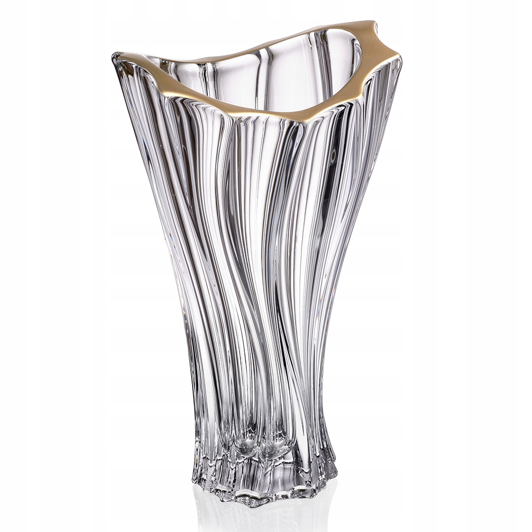Bohemia Plantica Gold Rim Váza 320MM