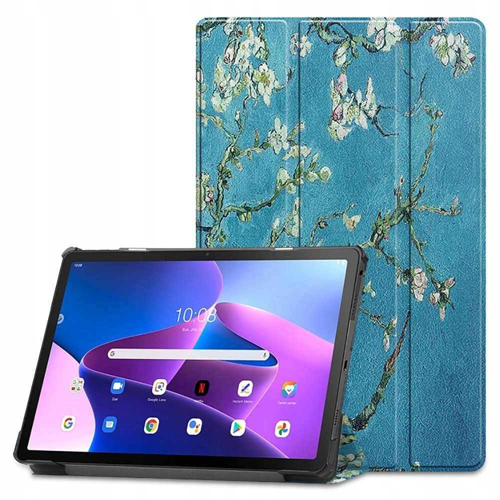

Etui do Lenovo Tab M10 Plus 10.6 Gen 3, Kwiaty