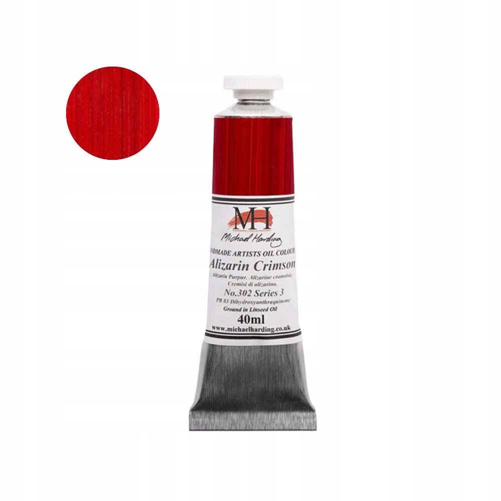 Farba olejna Michael Harding 40 ml 302 Alizarin Crimson