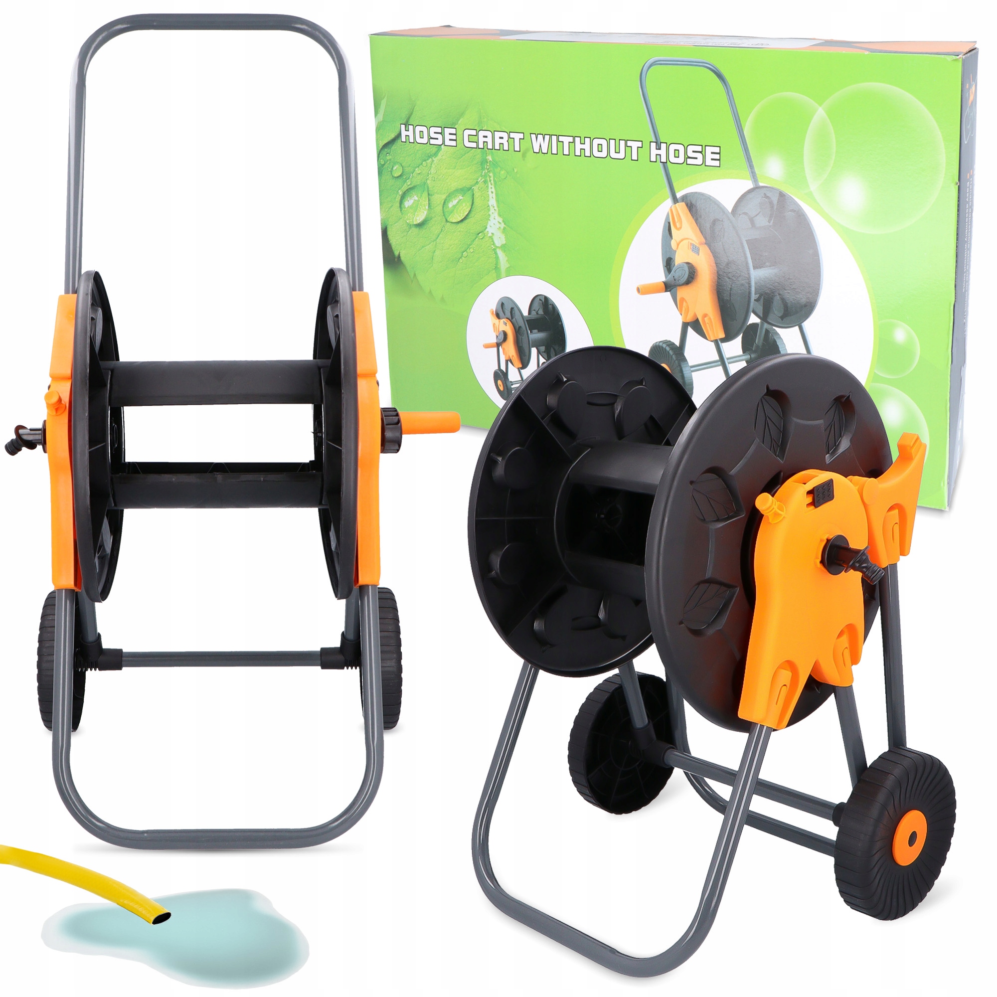 Vozík na zahradní hadici 60 m Buben Navíječ Stojan Stativ Navíječ Kola Ib