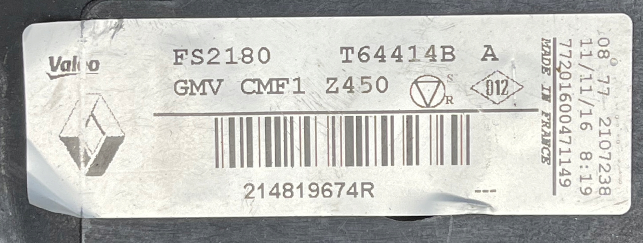 RENAULT SCENIC MEGANE IV TALISMAN obal ventilátor 214819674R