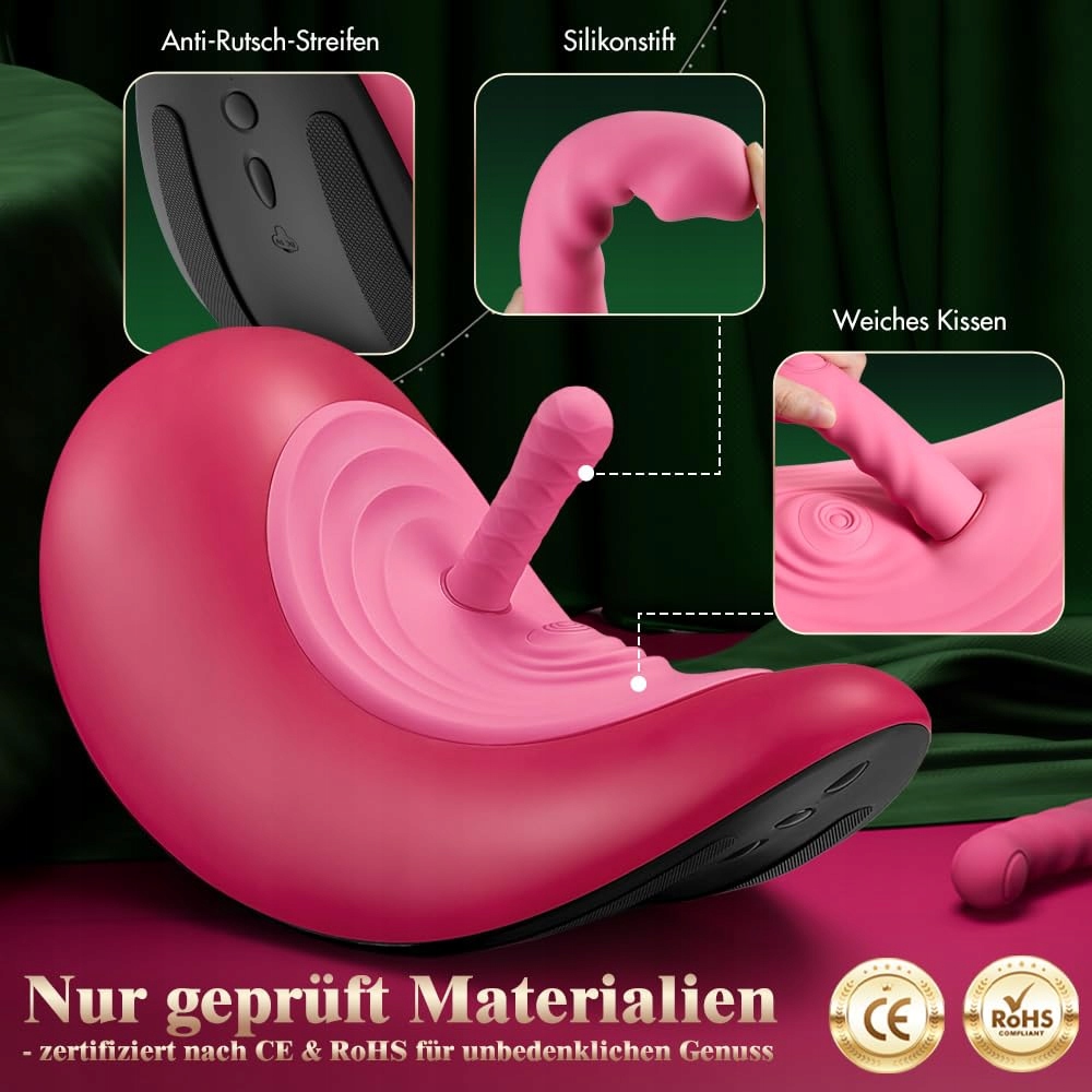 SEXMACHINE Bezprzewodowa Maszyna Z Dildo I Stymulatorem Klitorisu — miniatura 7