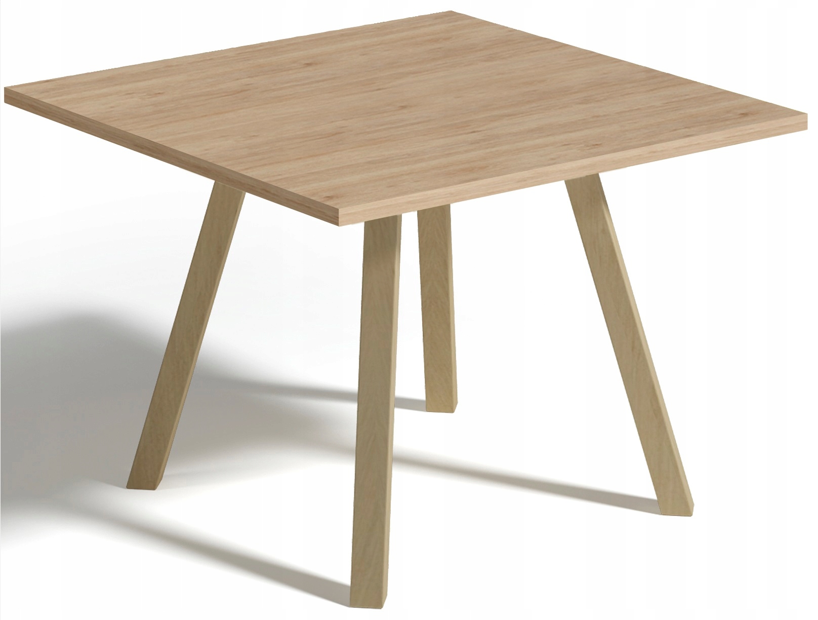 

Stolik kawowy ława 80x80x50 dąb fornir nogi Buk
