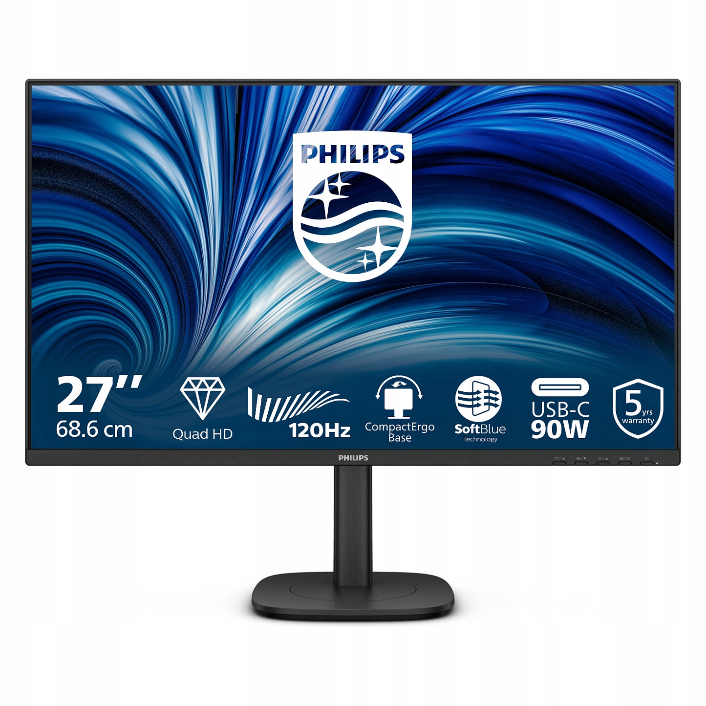 MMD-Monitors & Displays Nederland B.v. Philips 27B2U3601 27" Qhd 120Hz