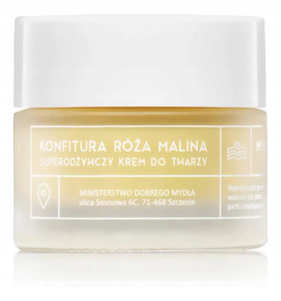 Ministerstwo Dobrego Mydła Odżywczy krem do twarzy Róża Malina 50 ml