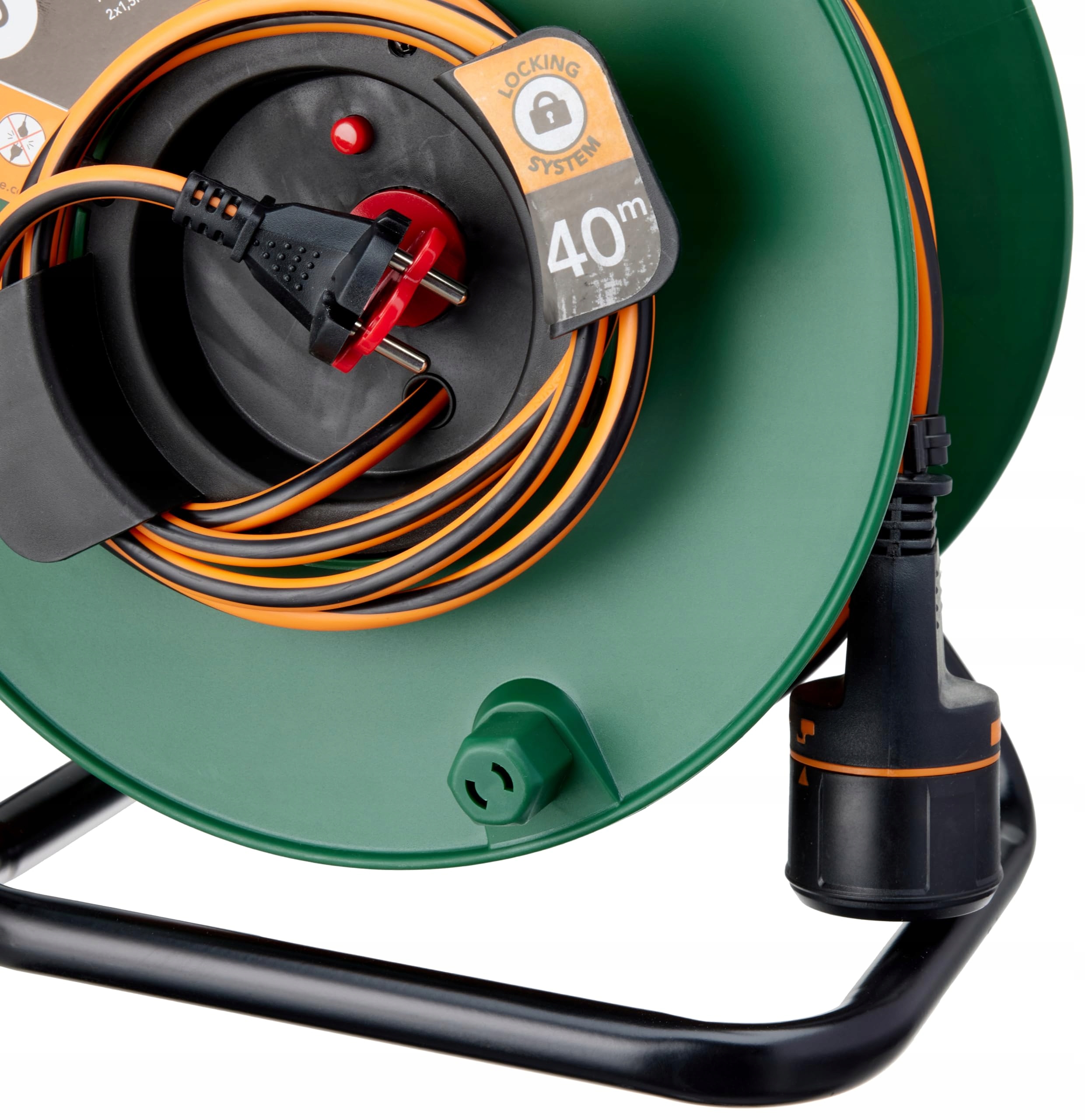 ELECTRALINE Kabel Bębnowy 40M 2x1.5 Z Gniazdem Electralock System Blokady — miniatura 4
