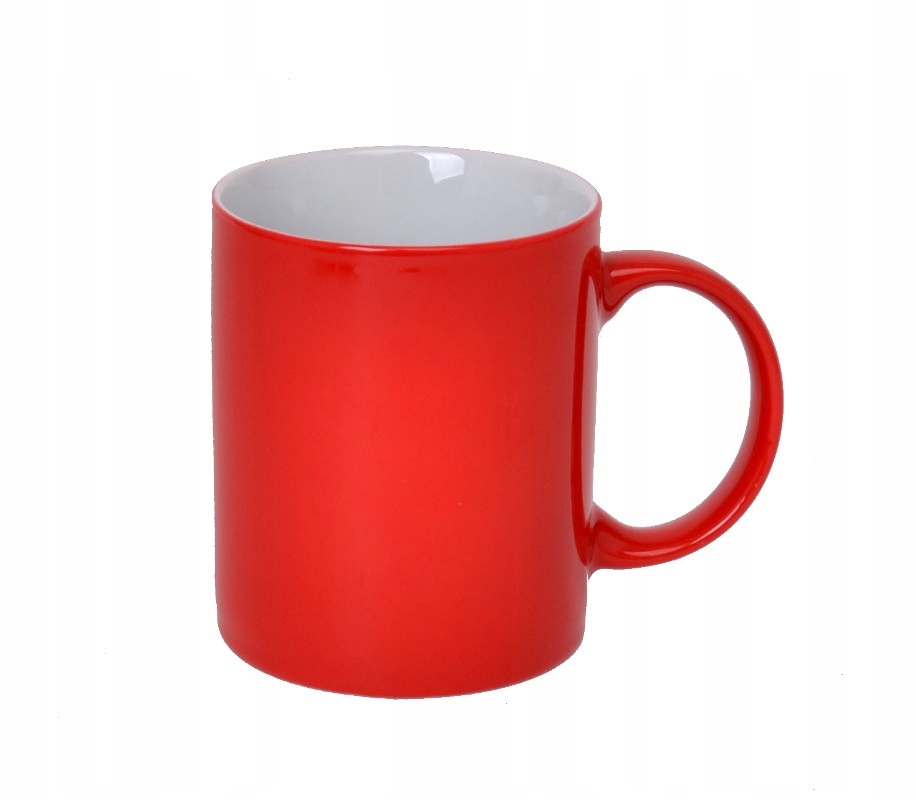 

Glasmark czerwony kubek z uchem Rita 0,3L ceramika