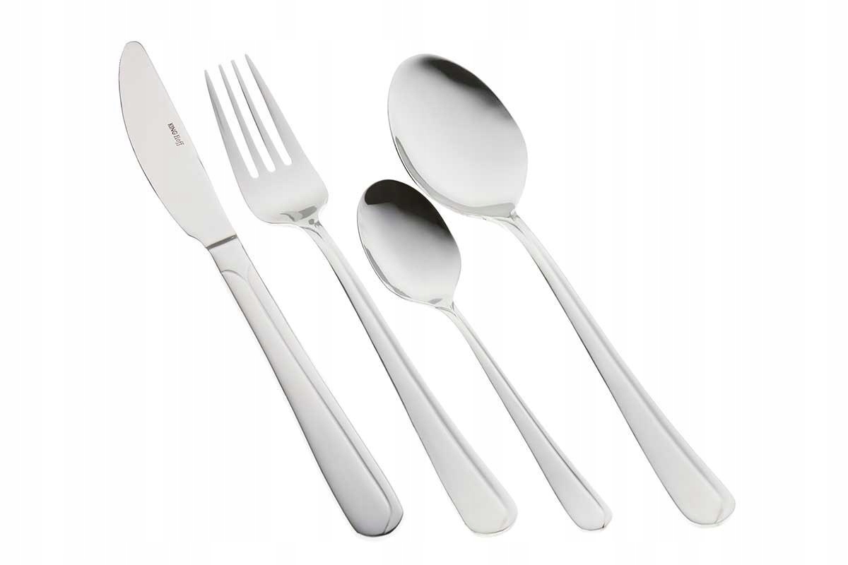 Sada príborov Kinghoff Vysoký lesk inox 72 ks príborov Kufrík 3509