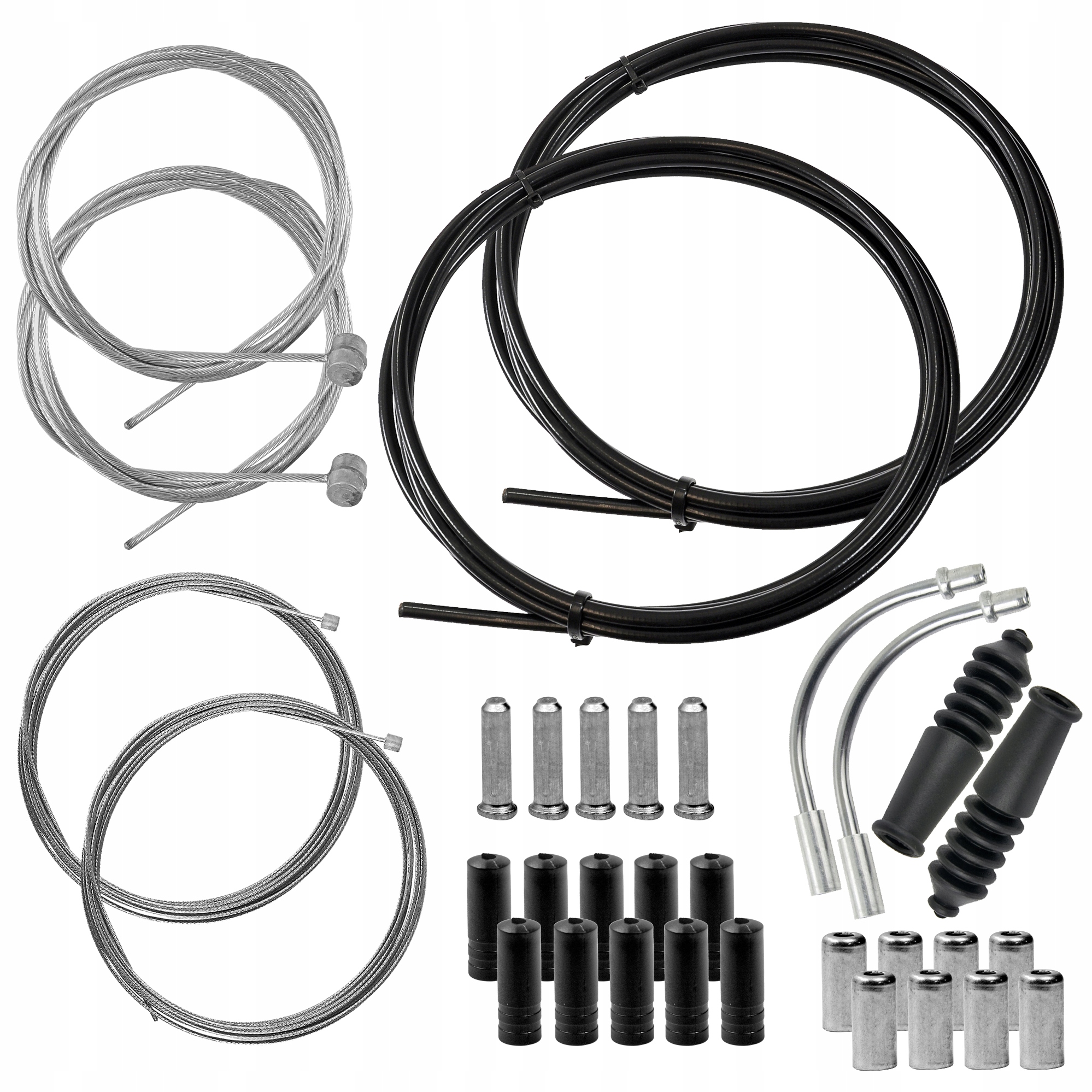 

Zestaw linek i pancerzy przerzutki i hamulca Mtb