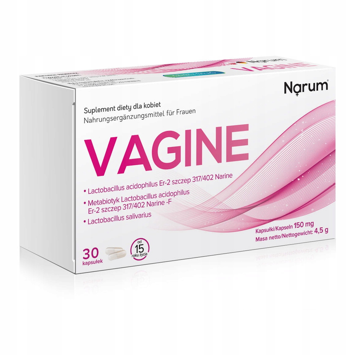 Narum Narine Vagine 150 mg probiotyk dla kobiet 30 kapsułek