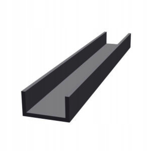 U profil Hliníkový Antracit Mat 40 mm x 60 mm x 5 mm délka 2 m