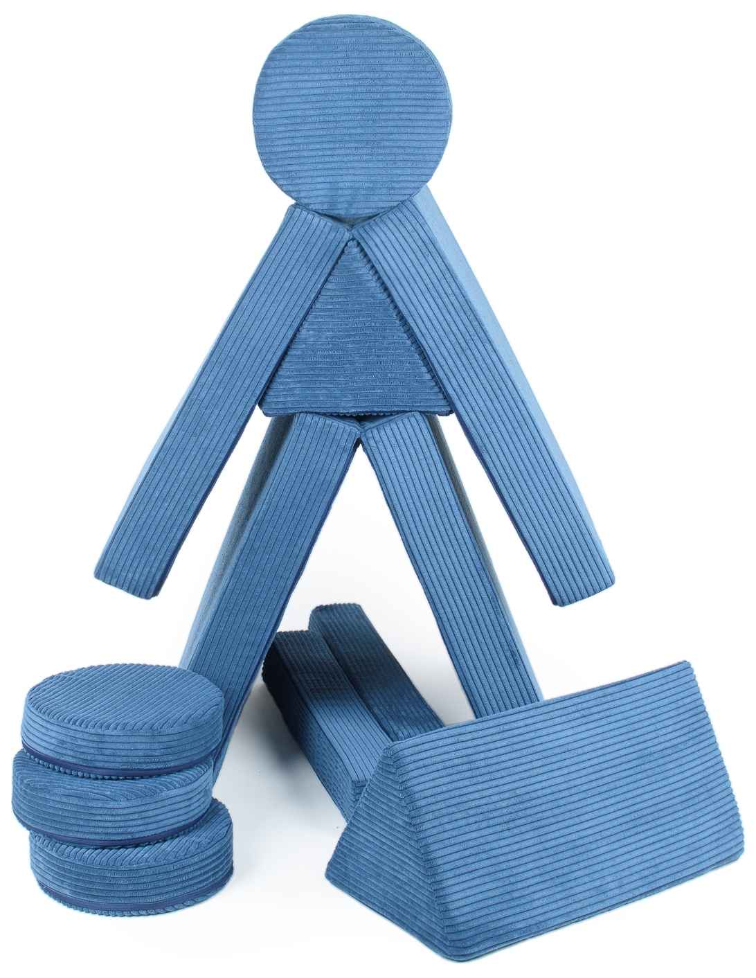 VELINDA POLSKA DAUGIAFUNKCINĖ MODULINĖ SOFA VAIKAMS IŠ PUTPLOKŠČIO BLOKŲ Gaminio plotis 75 cm