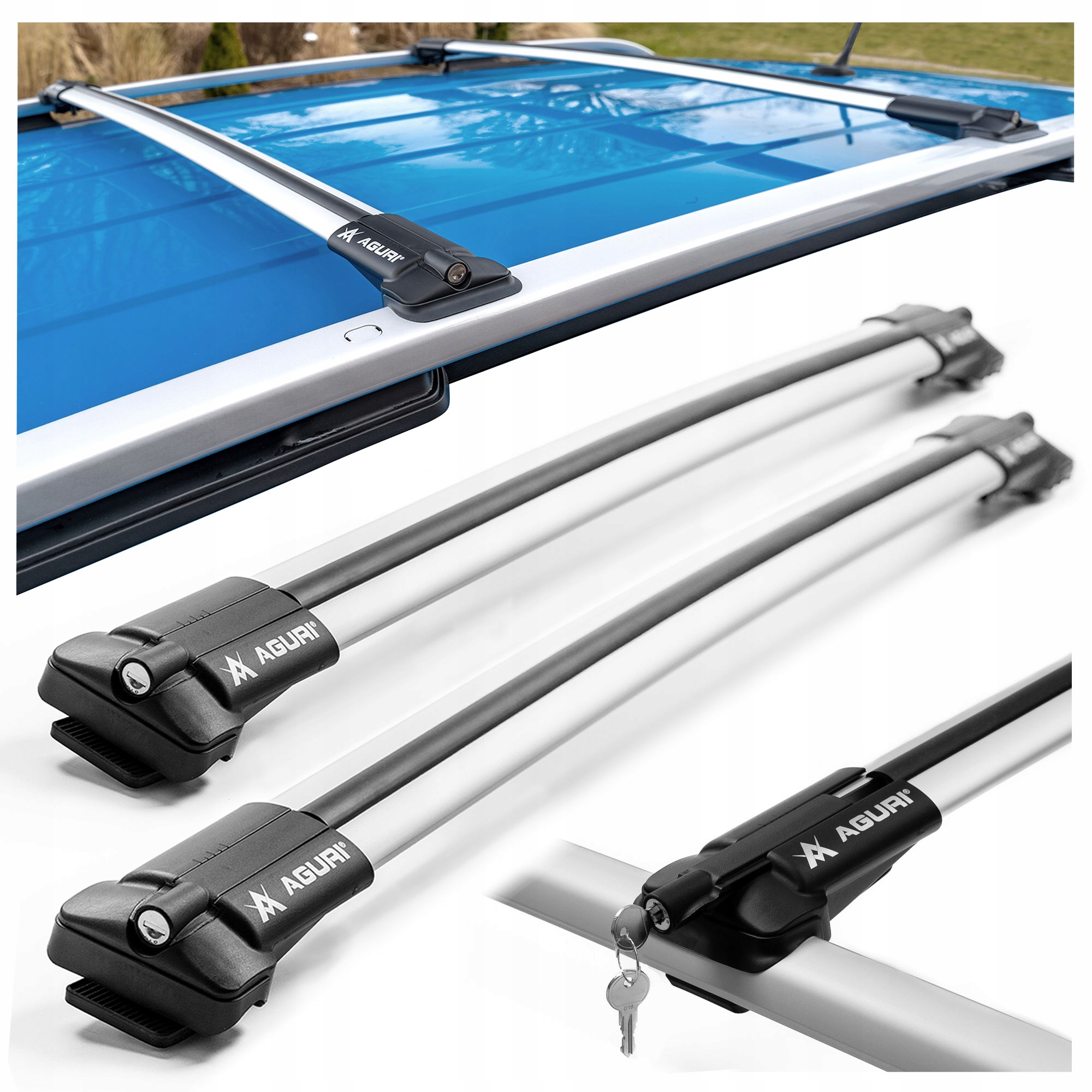 Střešní nosič nosníku příčníku na relingy pro Citroen Berlingo III 2018-