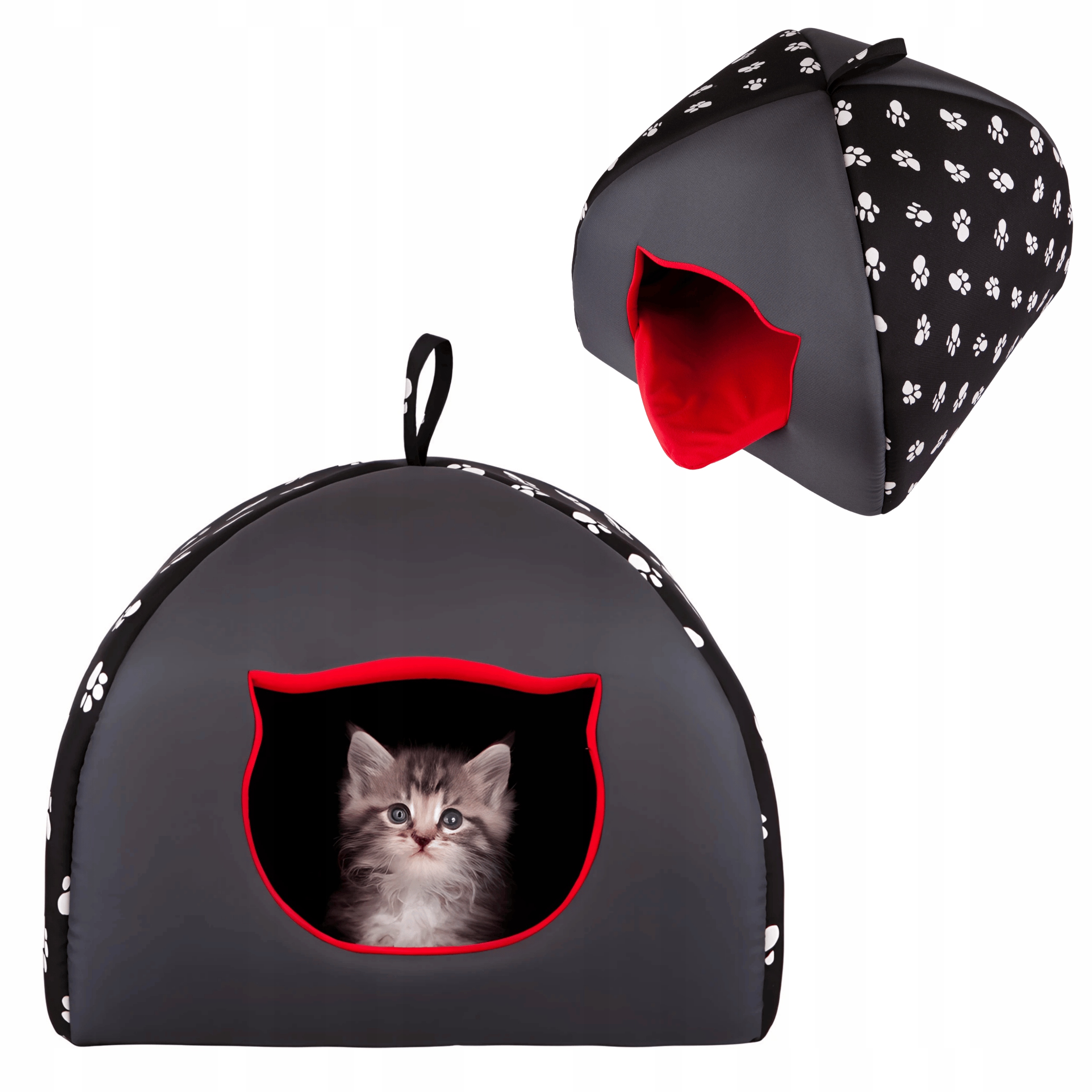 Levně pro kočky domeček kočičí domeček, pelíšek , kotec , polštář R1 38x38x30 cm