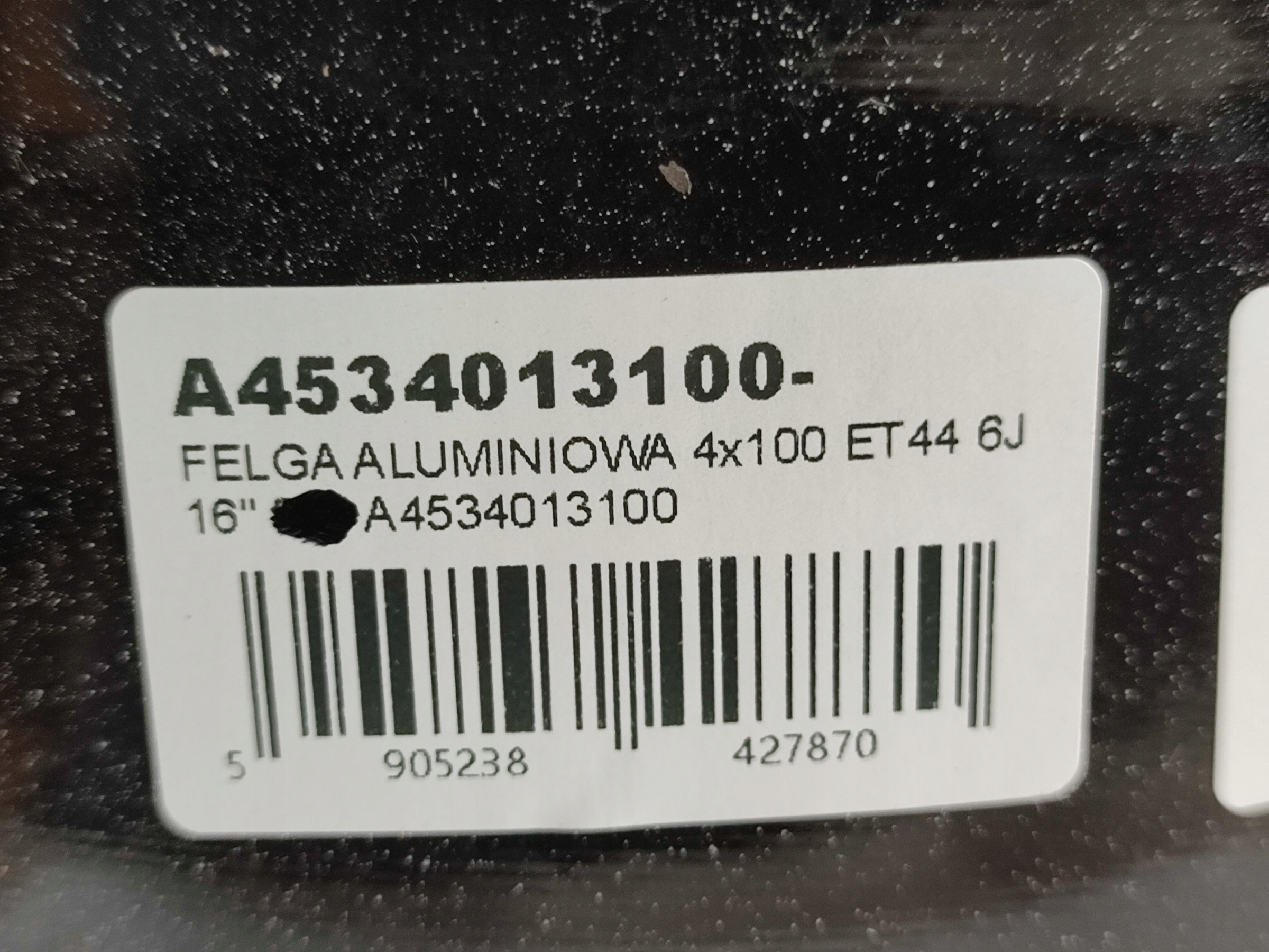 disc 4x100, ET44, 6J, 16", fi55 MERCEDES A4534013100 + sensor