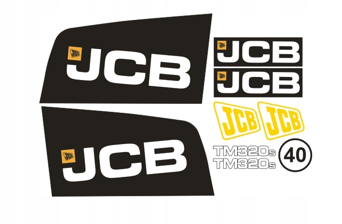 Samolepky s nálepkou Jcb TM320S