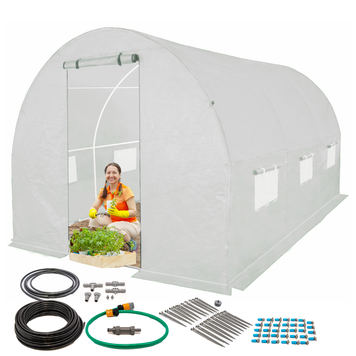 

Tunel Foliowy 2x3,5m 34 Pkt System Nawadniania