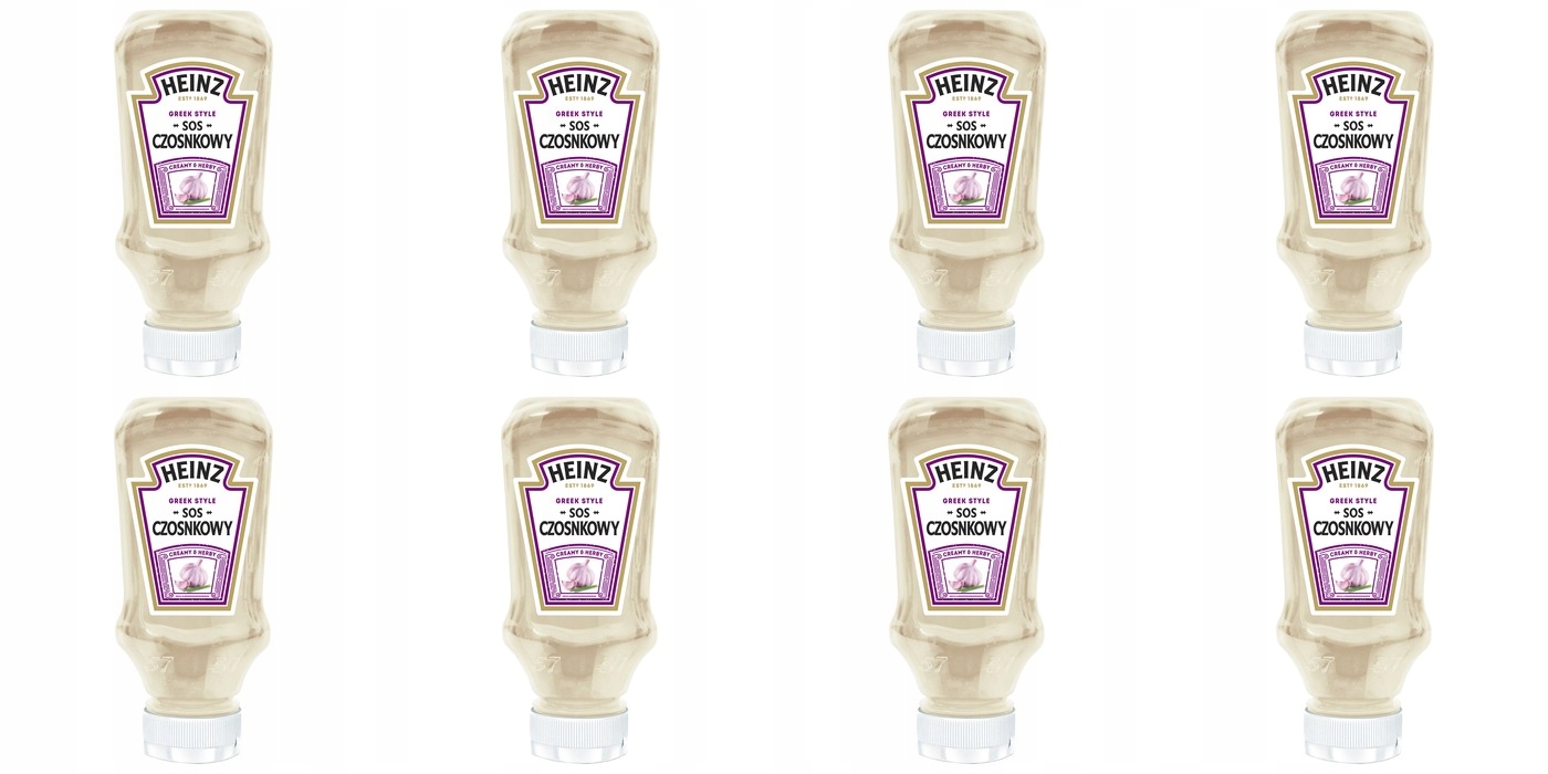 8x 220ml Heinz Sos czosnkowy Karton