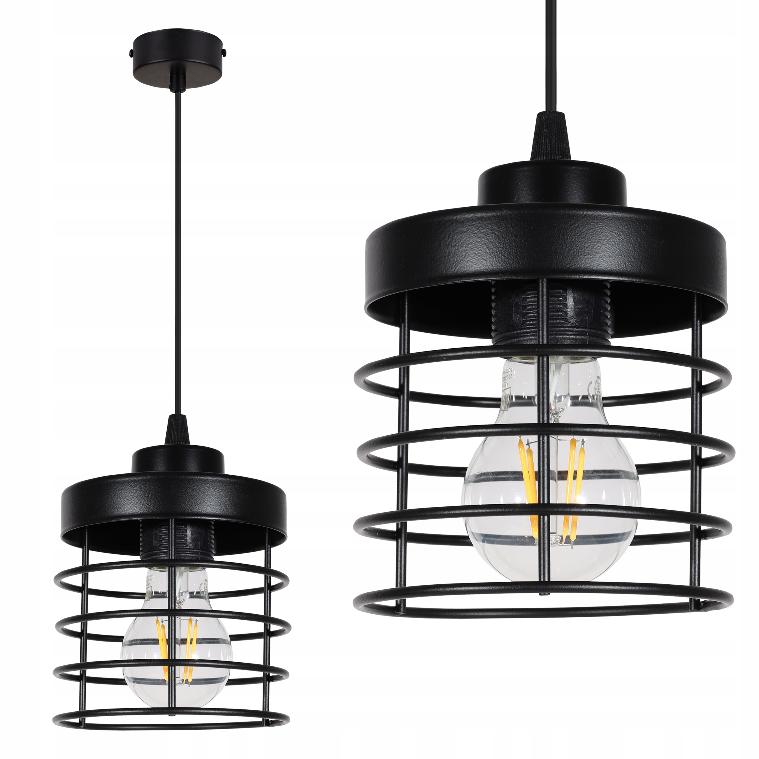 

Lampa Wisząca Sufitowa Żyrandol Loft Druciak Led