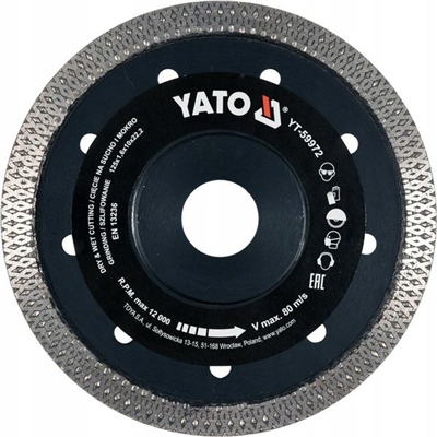 

Tarcza 125mm do cięcia szlifowania gres szkło Yato