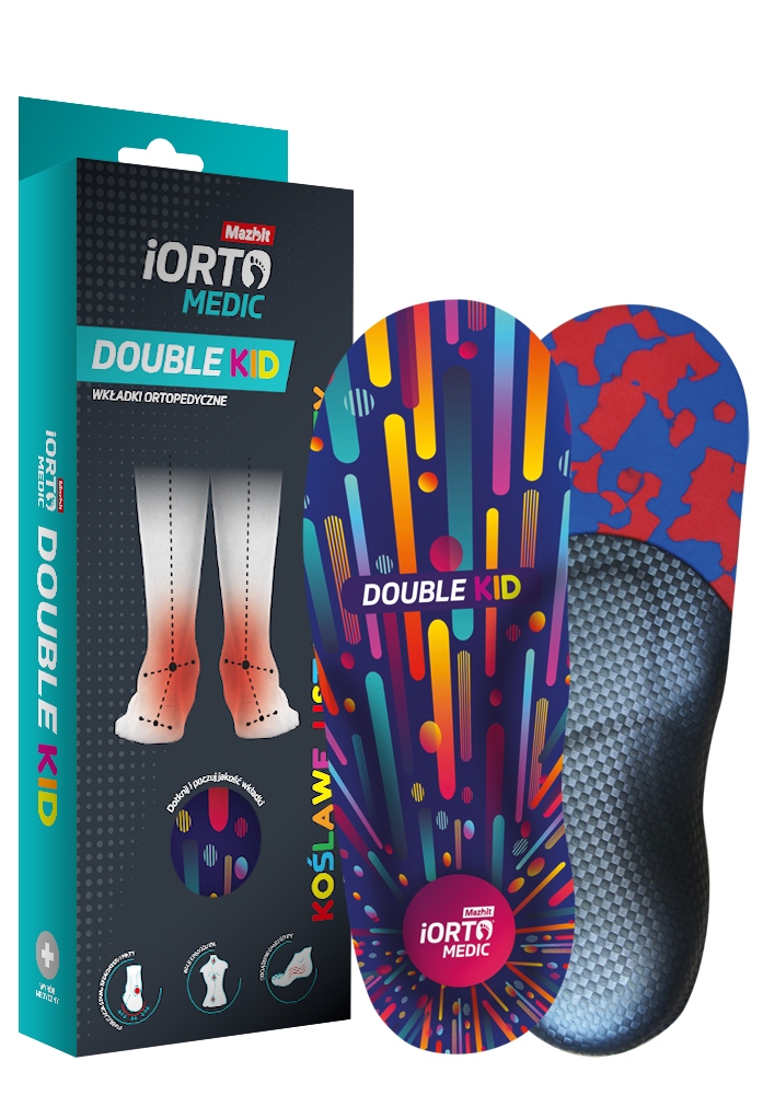 

Wkładki iORTO Double Kid stopa koślawa r.34
