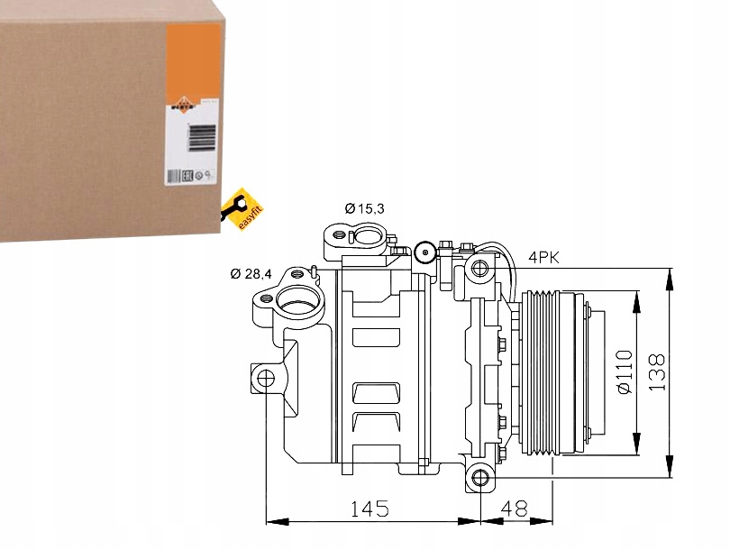 NRF32465 Компрессор кондиционера E46