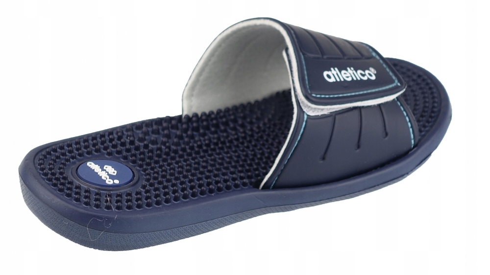 KLAPKI DAMSKIE ZDROWOTNE KOLCAMI FAKIRKI NA RZEPY Model F136