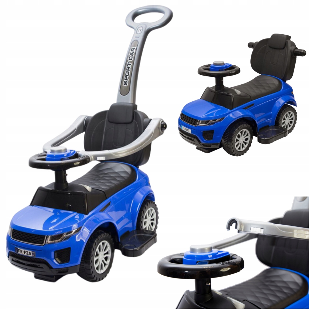 Jeździk odpychacz samochód 2w1 pchacz autko samochód niebieski