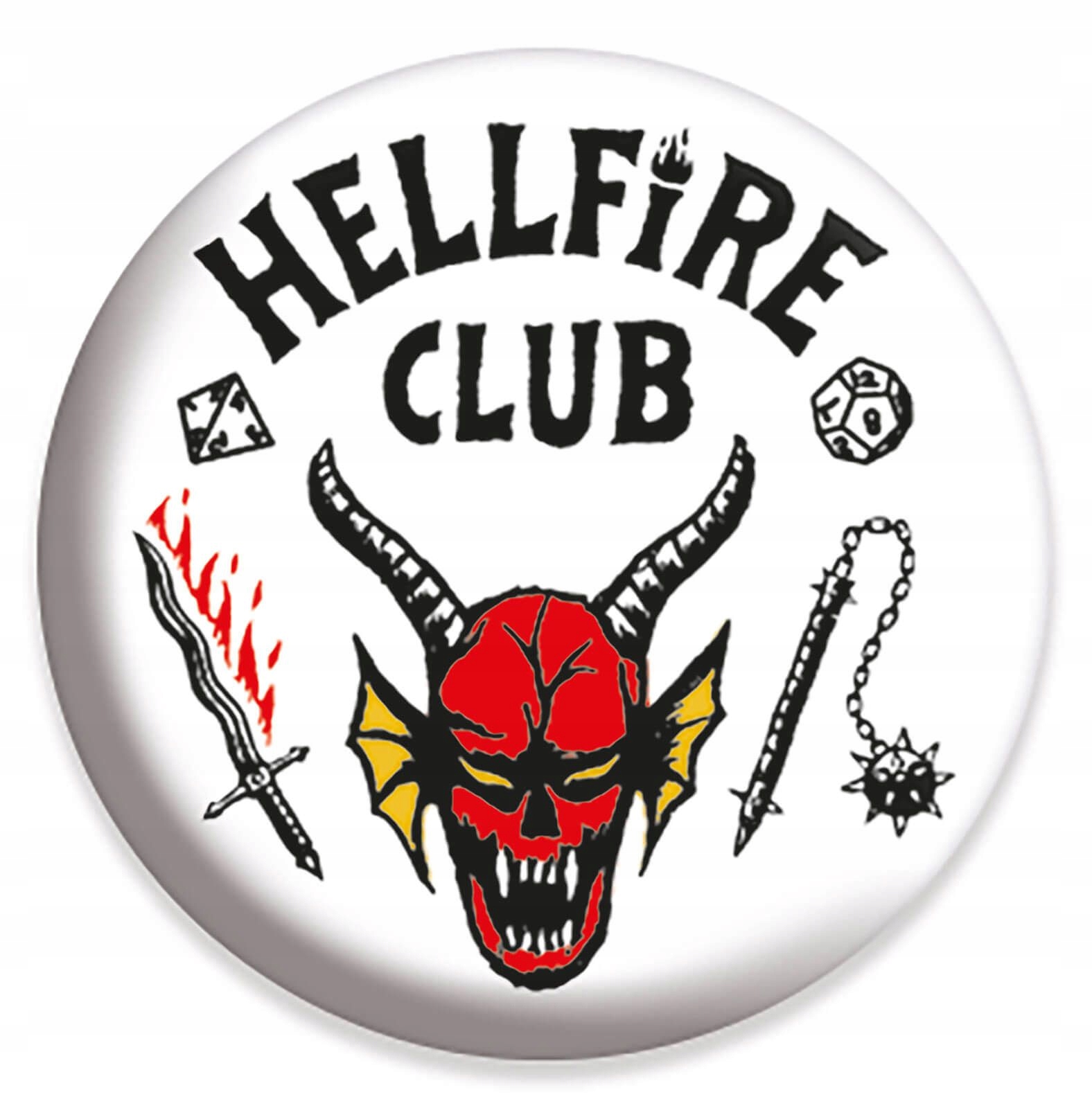 

Przypinki Stranger Things 4 Hellfire do ubrań