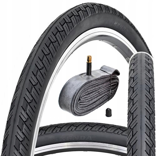 Zestaw Opona Dętka Av rowerowa Black Bull 26x1,75 47-559 antyprzebicie