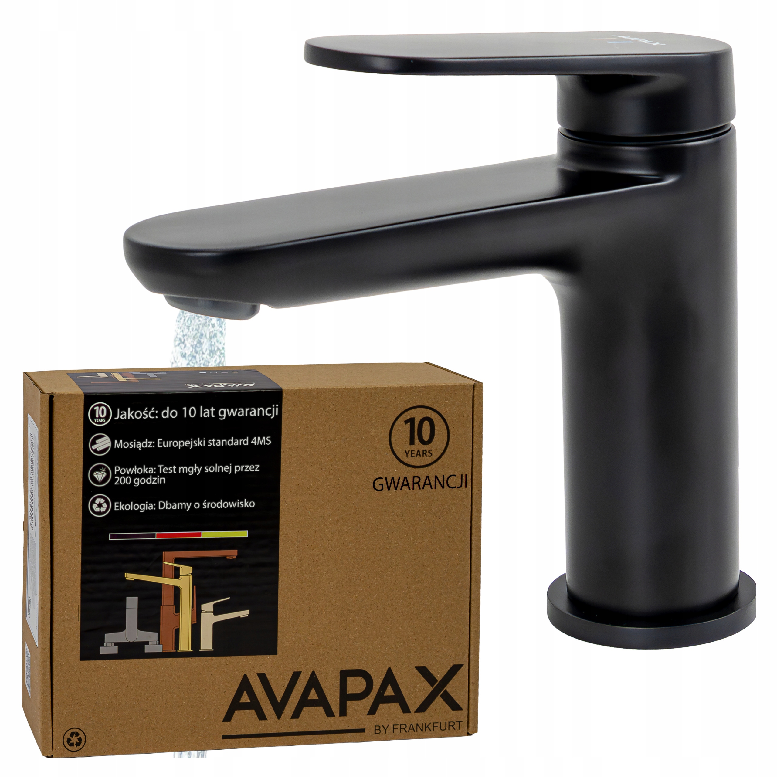 Koupelnová umyvadlová baterie Černá Baterie pro stojící umyvadlo Avapax Eco