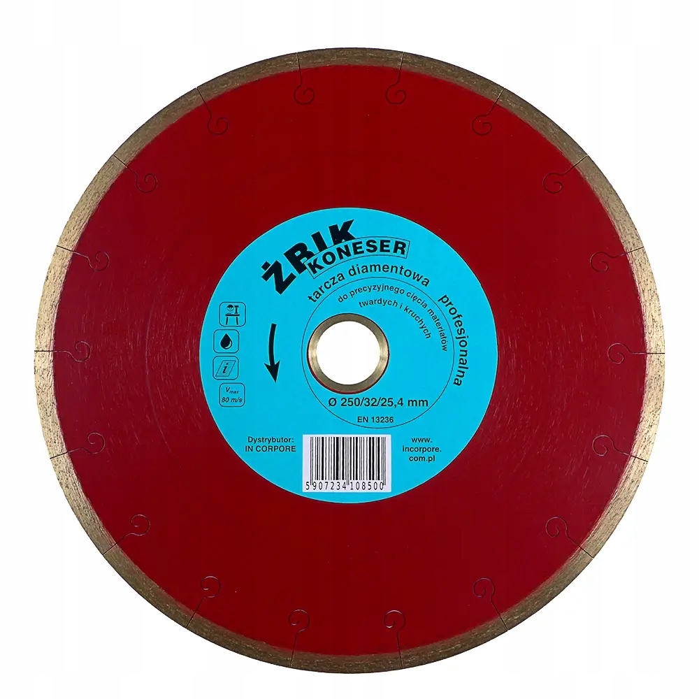 Žbik Koneser diamantový kotouč 250 mm pro keramiku a sintrování