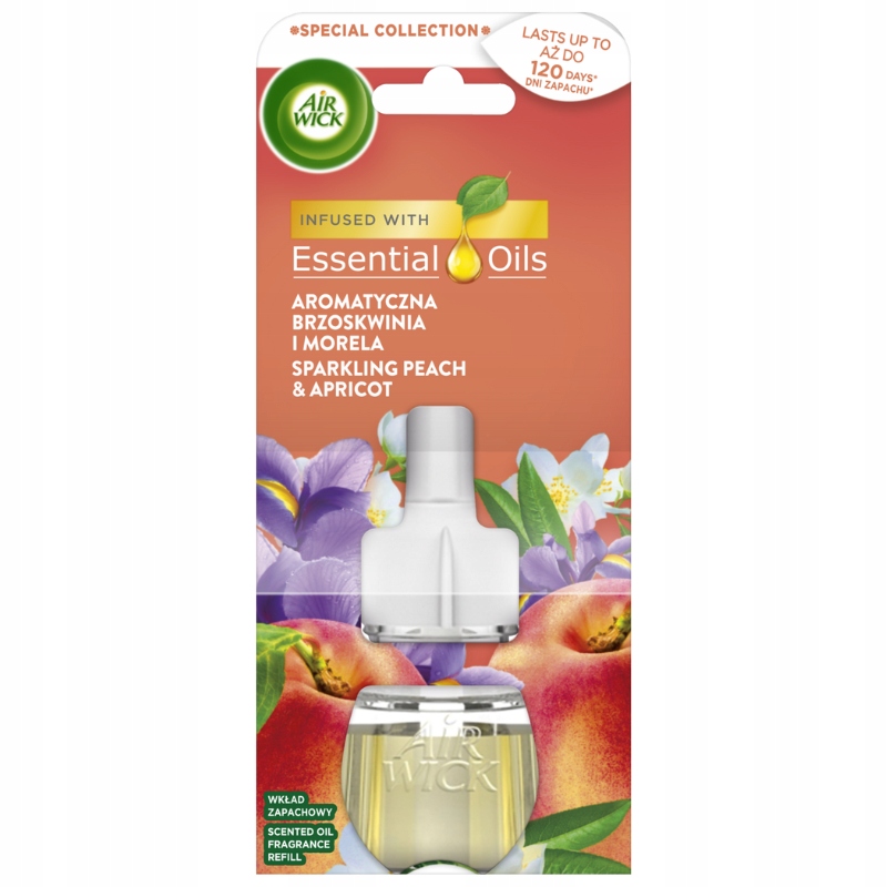 4x Air Wick Náplň do osvěžovače Broskev a Meruňka 19 ml