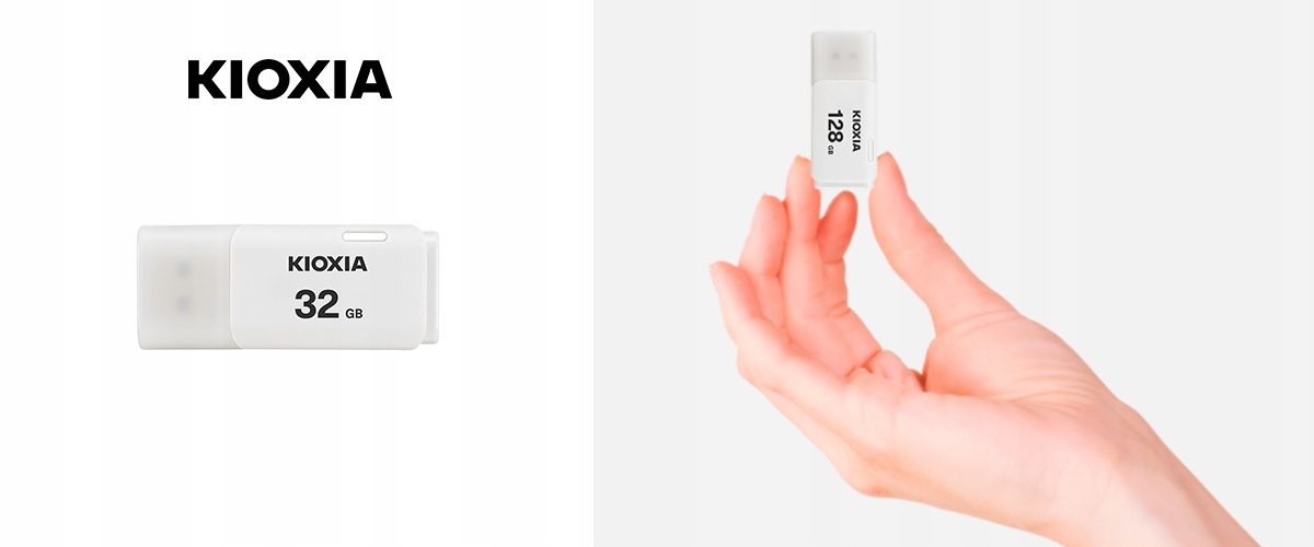 Pendrive KIOXIA 32GB USB 2.0 Hayabusa U202 WHITE Model TransMemory U202