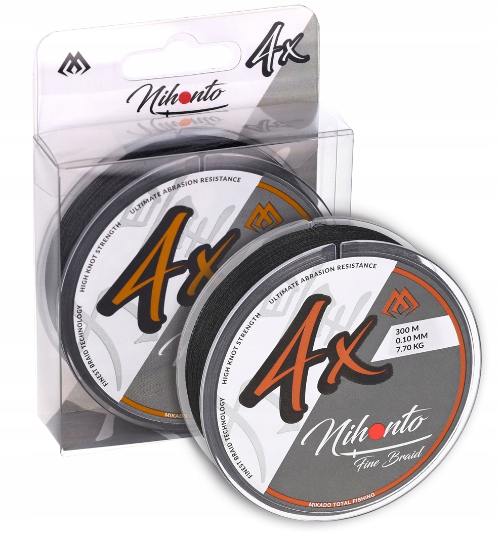Plecionka Mikado Nihonto Fine Braid 0.50mm/41.8kg/300m Czarna Na Ryby