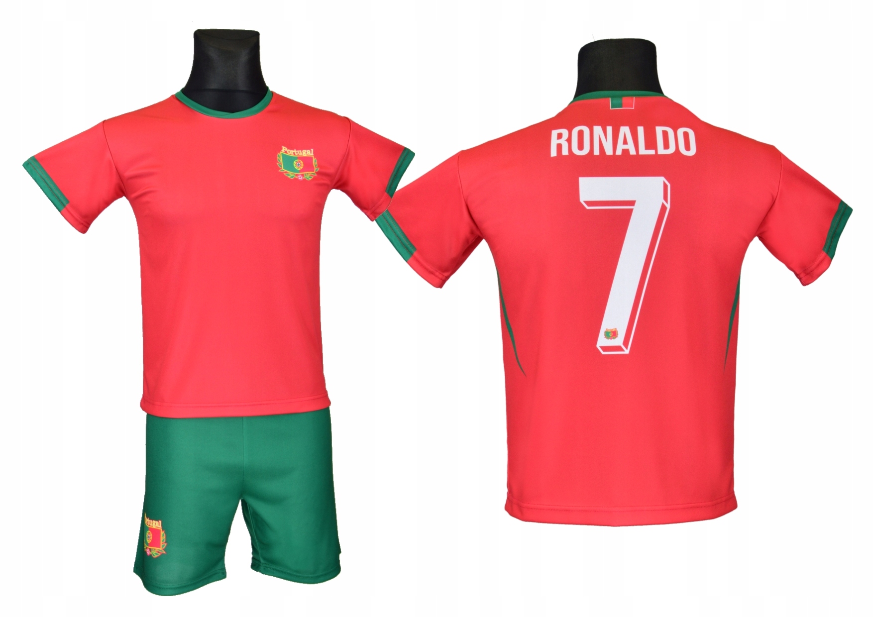 Ronaldo strój koszulka spodenki Portugalia rozmiar 152