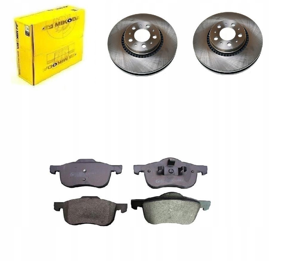 Kotouče Kostky Volvo S60 I S80 I XC70 I V70 II Přední 2000- Sada 305MM 16''