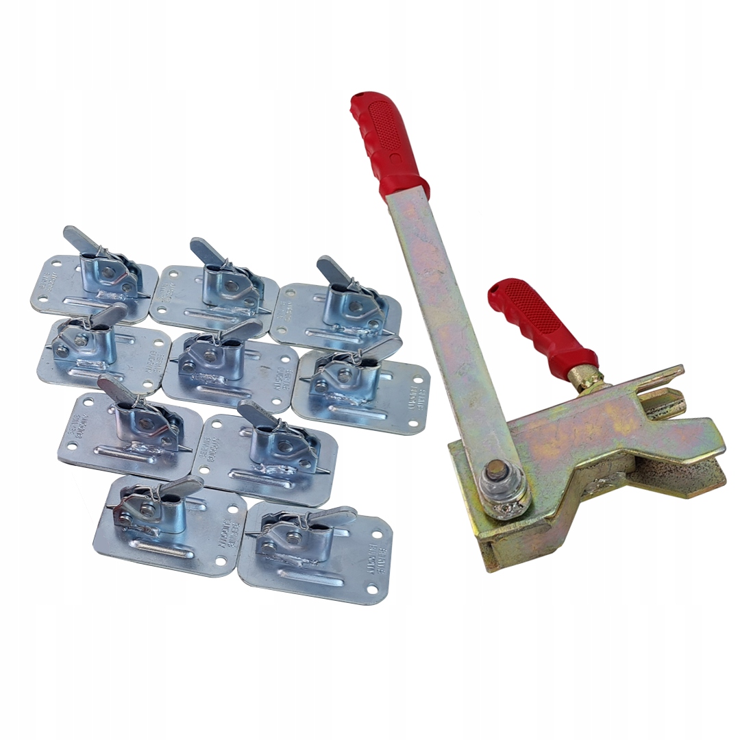 Żabki zaciski szalunkowe spinki dufty z kluczem 500 sztuk OCYNK