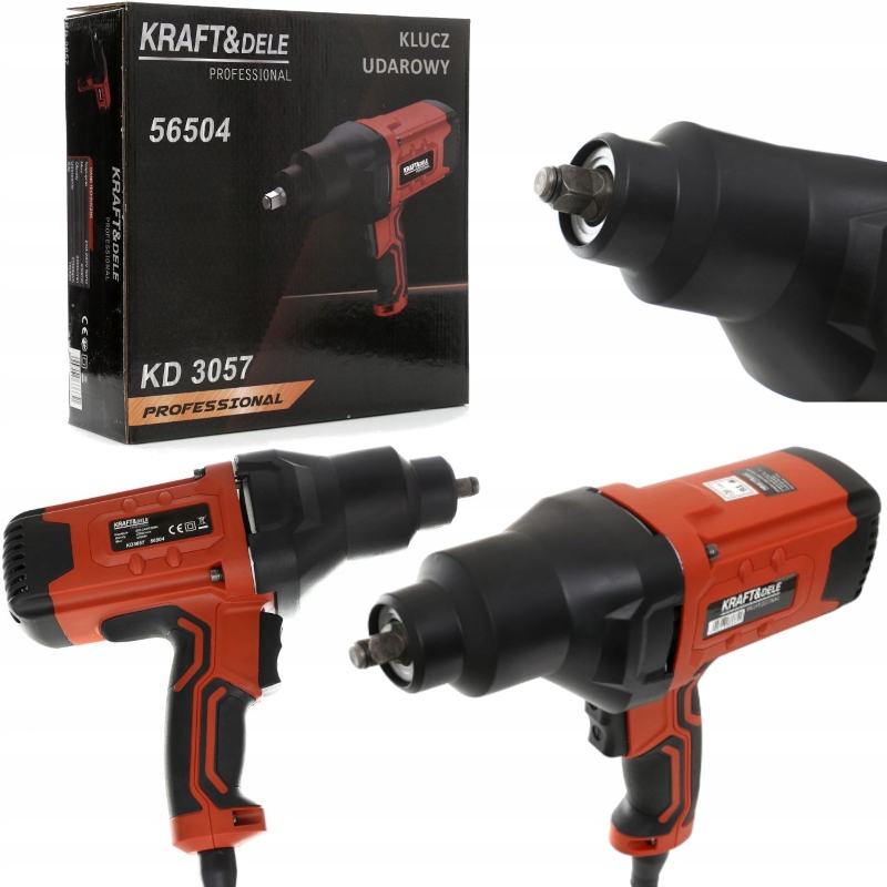 

Klucz Elektryczny Udarowy 2300W 1/2" 750Nm