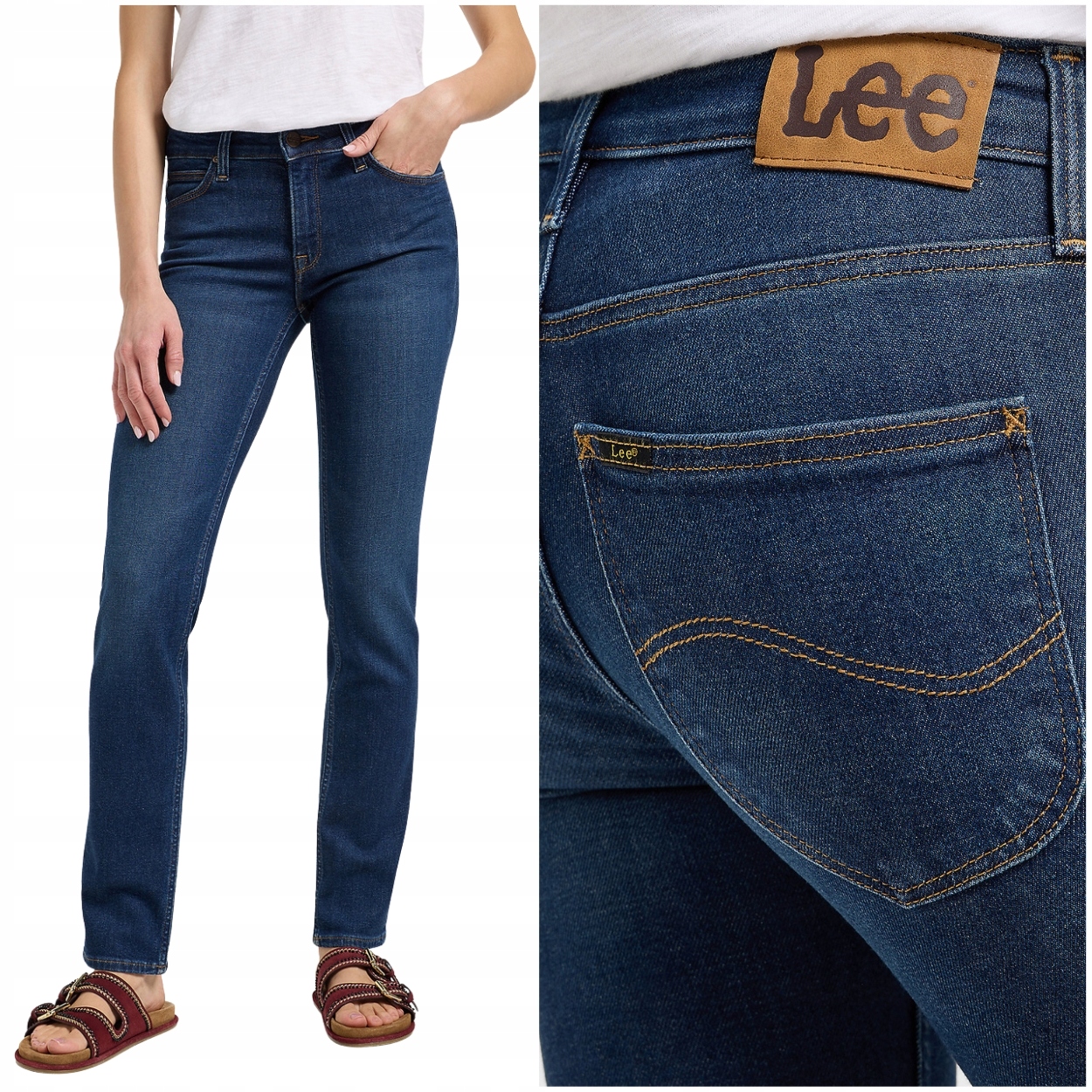 Lee Elly slim Rain Falls dámské jednoduché přiléhavé džínové kalhoty W30 L31
