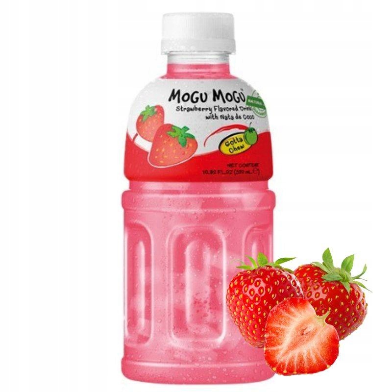

Napój Mogu Mogu Truskawka z galaretką Nata de coco