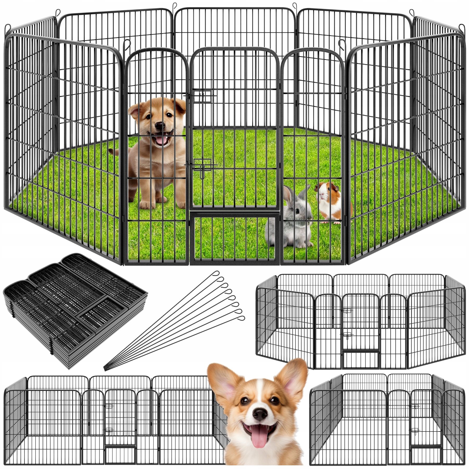 Ohrádka pro štěňata 8-hranná