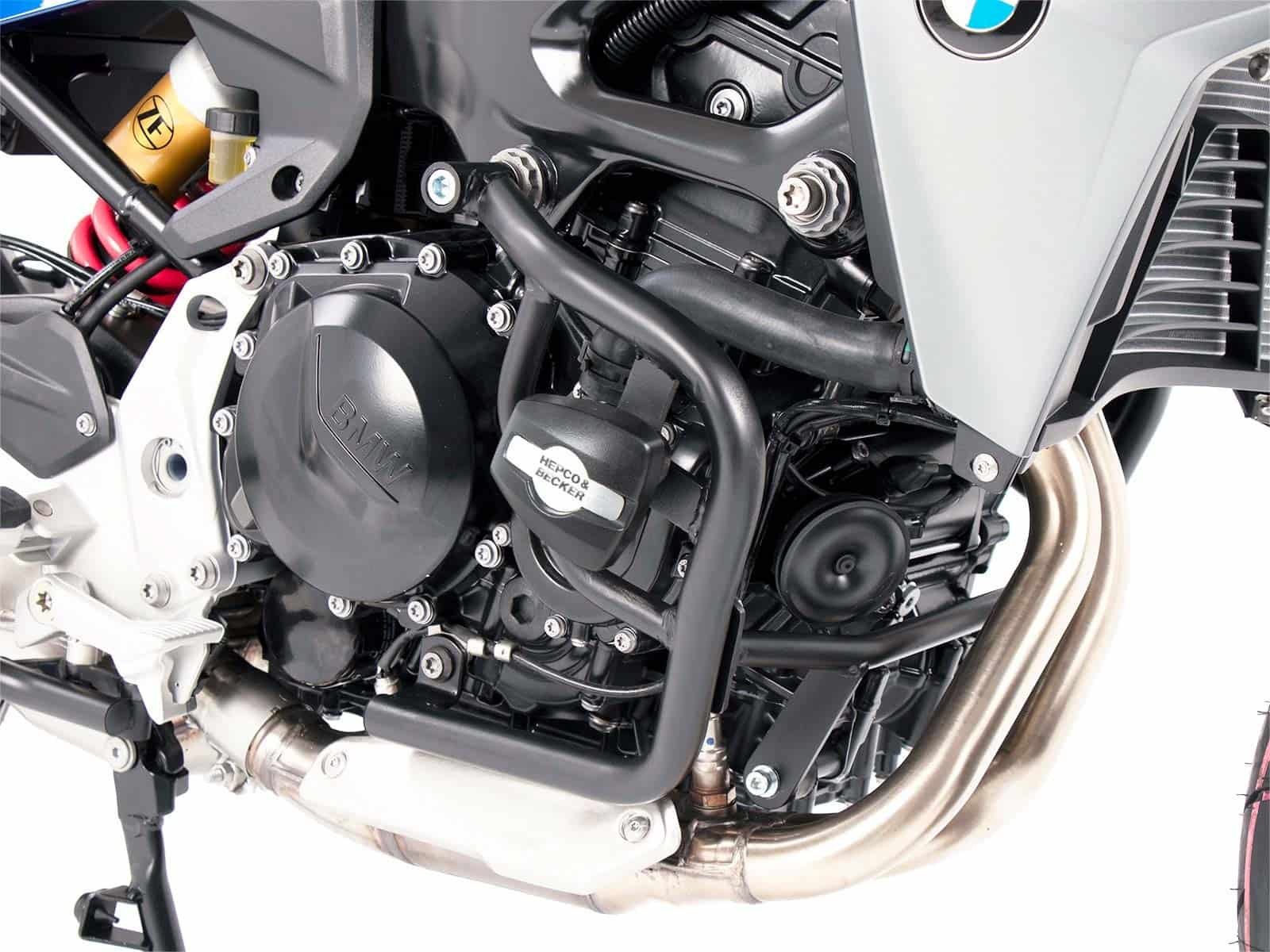 Čierna krytka motora s ochrannými krytmi pre Bmw F 900 R (2025-)
