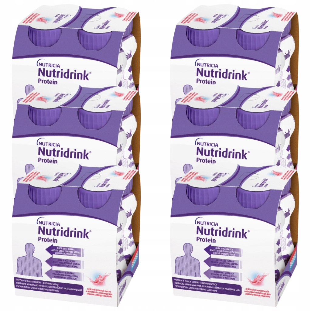 Nutridrink Protein Czerwone Owoce 4x125ml