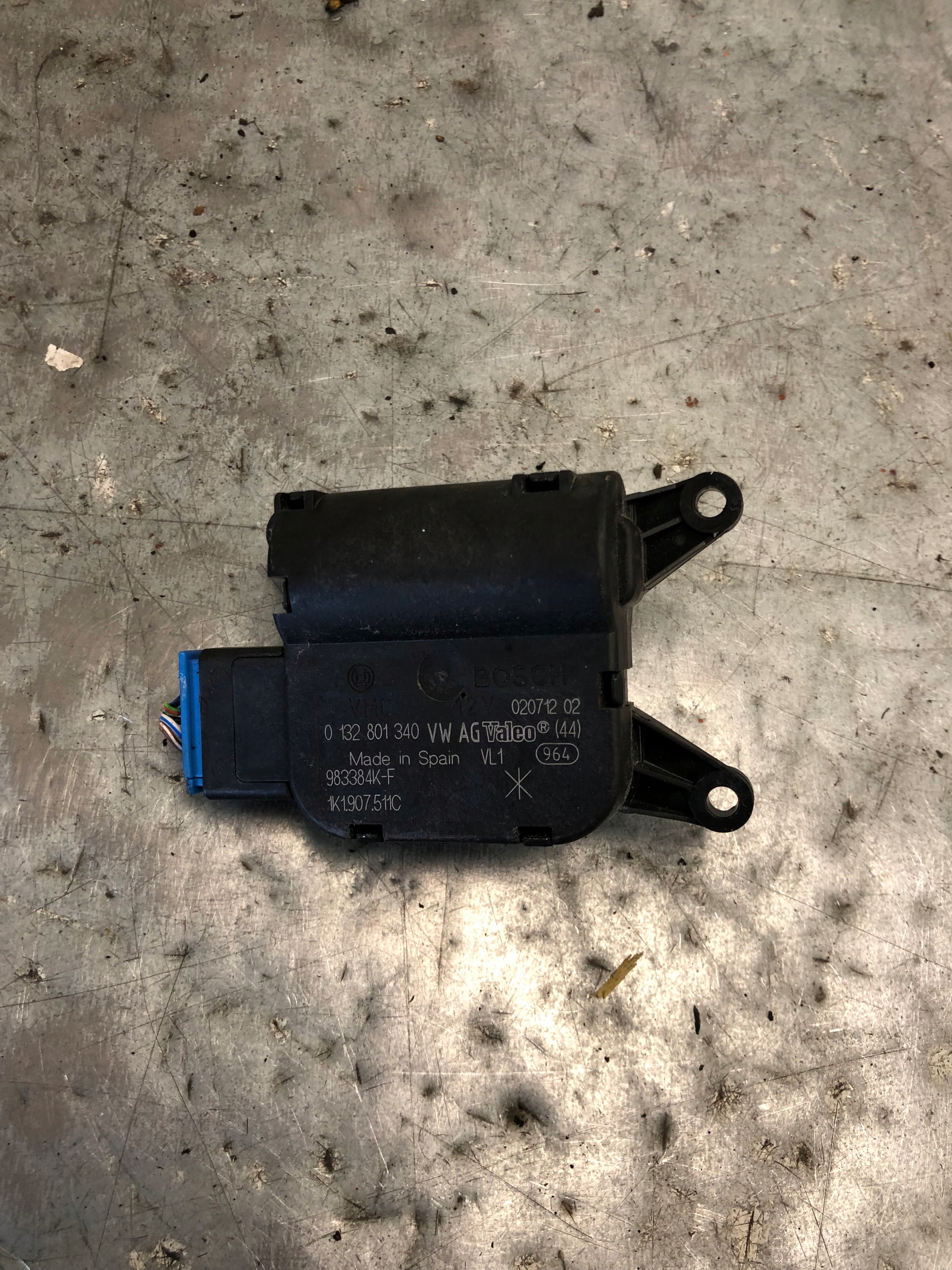 mini motor of the heating VW 1K1907511C