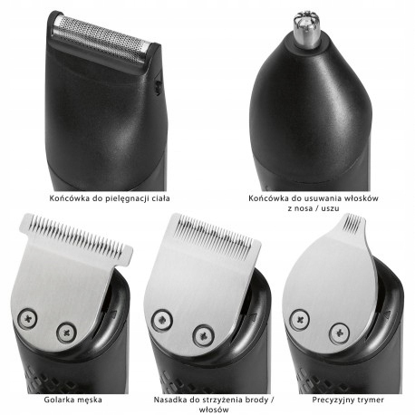 МАШИНА ДЛЯ СТРИЖКИ ДЛЯ ВОЛОС, БОРОДЫ, ТРИММЕР 5in1 P Марка Proficare