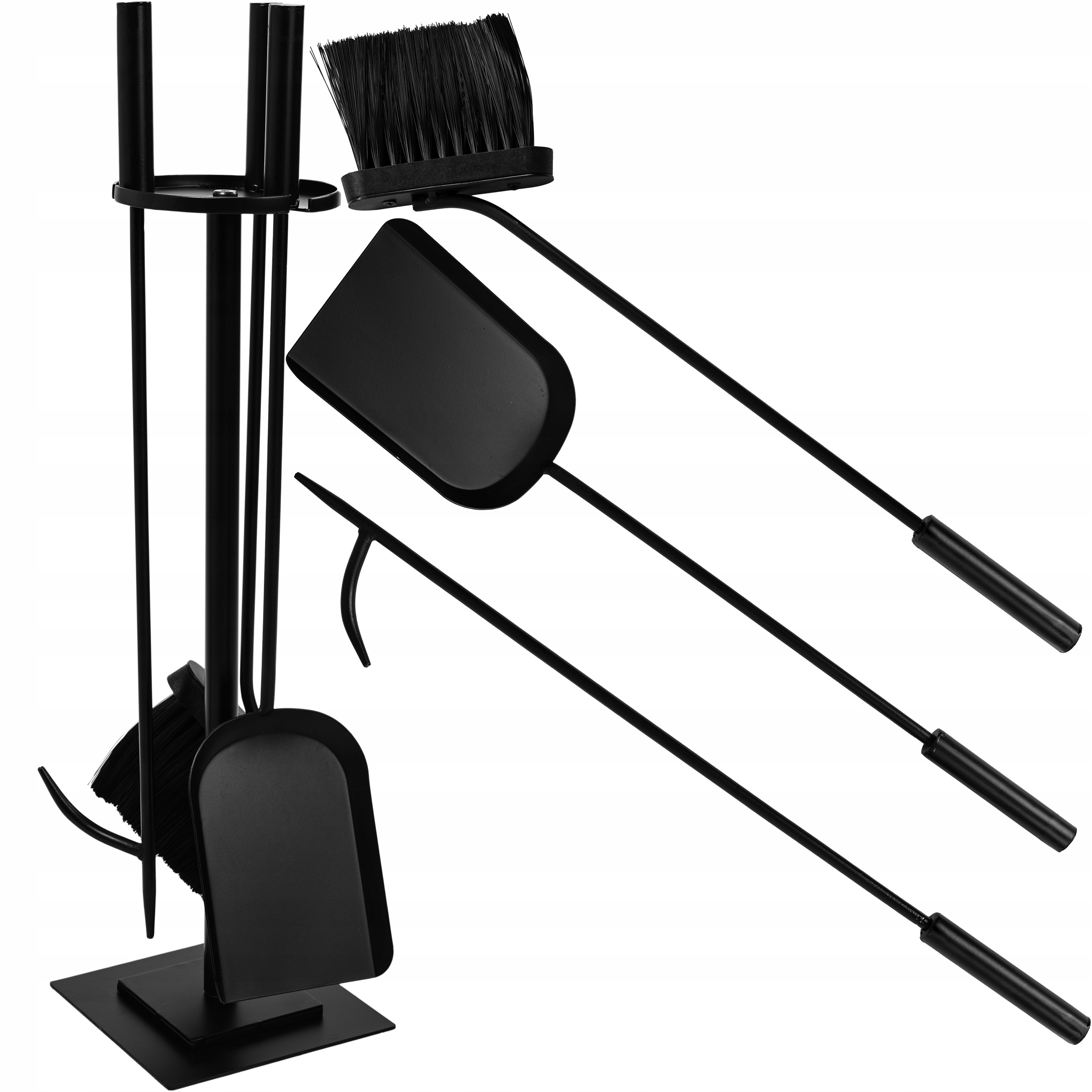 Sada Akcesoria K Krbu, Krbové Náčiní, Krb, Kamna, Černá Barva 4V1