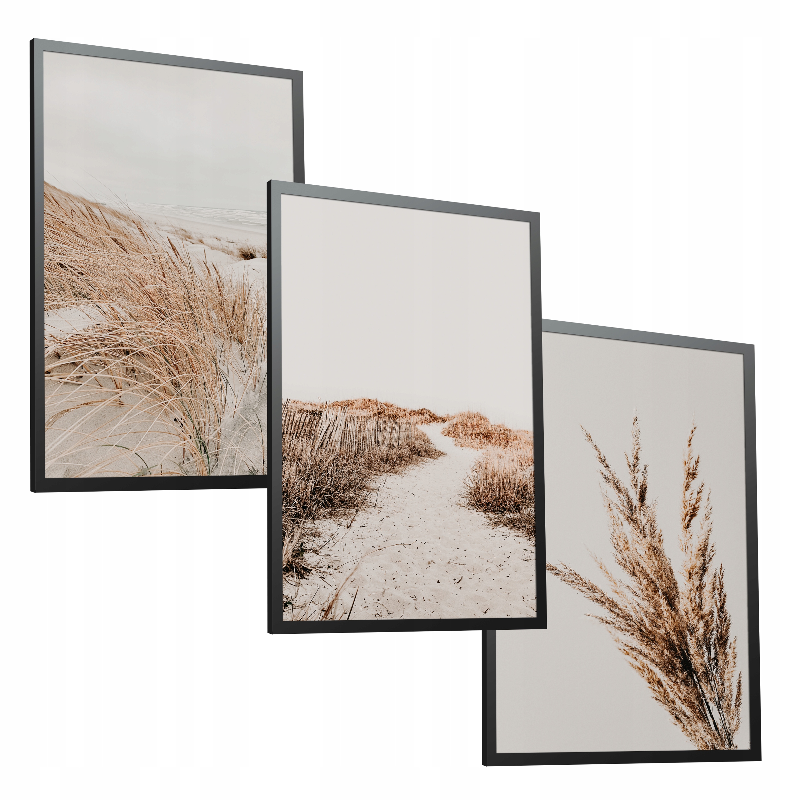 

Zestaw Plakaty w ramie 43x103 Boho Beż nowa seria