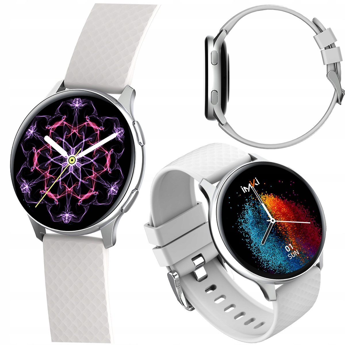 Chytré Hodinky sportovní hodinky Imiki KW66 Pro na běhání, Stříbrné